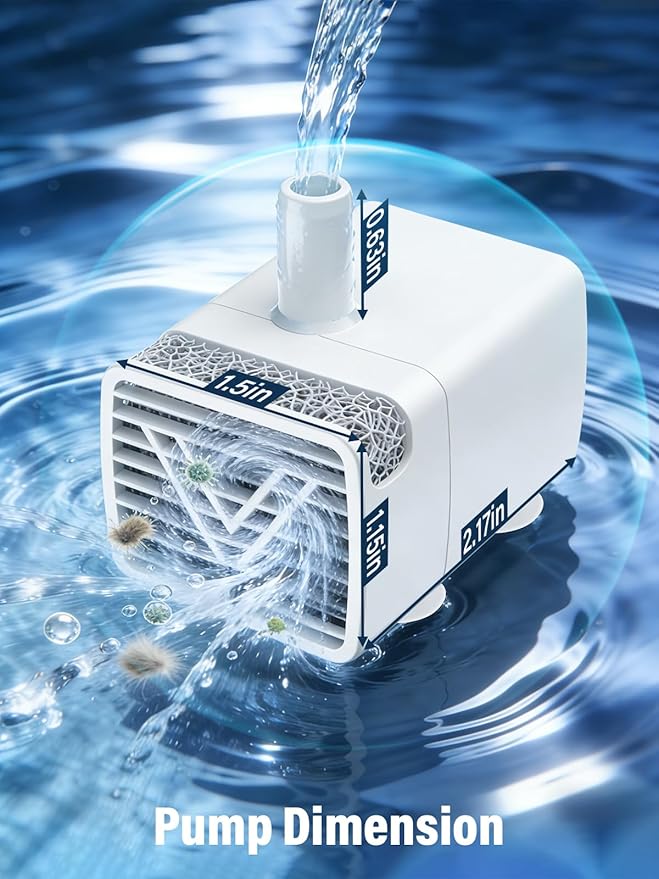 Bomba de repuesto para fuente de agua para gatos LuvMypett GF222 miniatura 5