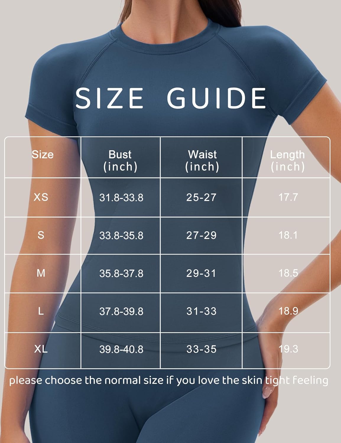 Gym Workout Tops for Women Short Sleeve Longline Athletic Tops Fitted Crew Neck Yoga Sports Compression T-Shirts - Image 6
