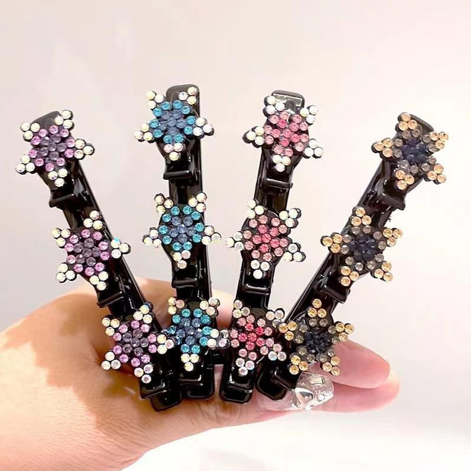 NWT Sparkling Crystal Butterfly Hair Clips Vintage Rhinestone Butterfly Hair Clip | Colorful Crystal  main image 3
