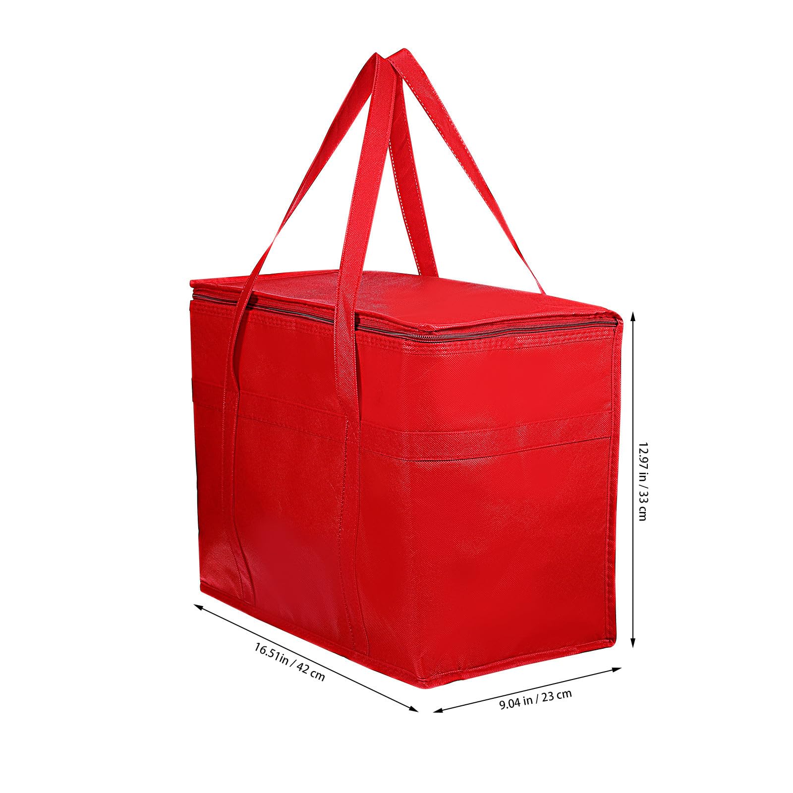 4 Piezas Bolsa Térmica para Comestibles Grande Cremallera