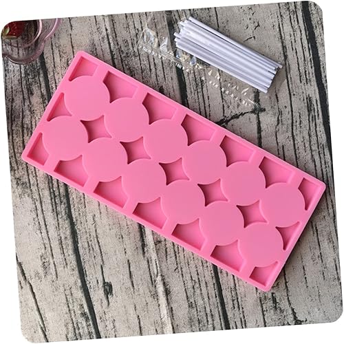 Miniatura 4 de Ciieeo Moldes redondos para piruletas de 12 capacidades, kit de moldes para Halloween, Navidad, caramelo duro, chocolate, chocolate de Navidad