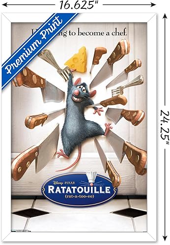Vista 15 de Trends International Disney Pixar Ratatouille - One Sheet Wall Poster, 22.375" x 34", Black Framed Version