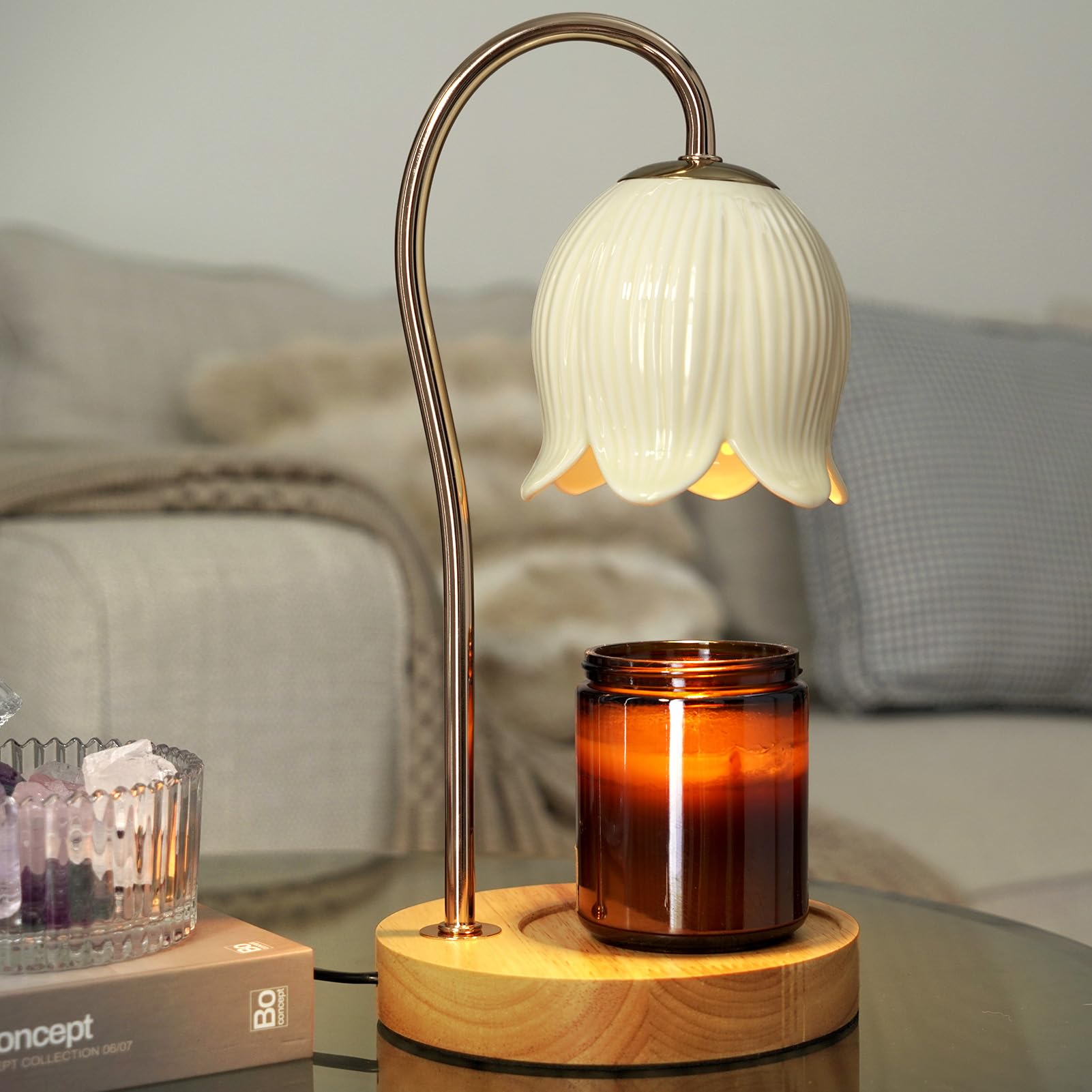 Chauffe-bougie céramique à variateur : créez une ambiance cocooning avec vos bougies en pot