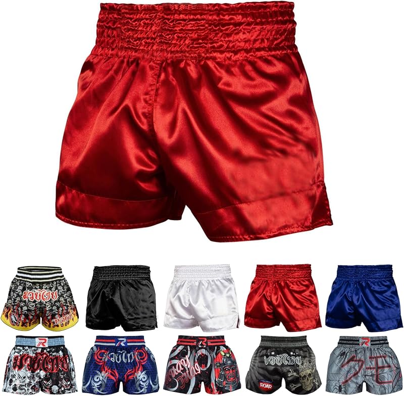 ROAR-INT Muay Thai Shorts MMA Gym Boxeo Fighting Trunks Kick Artes Marciales Gear