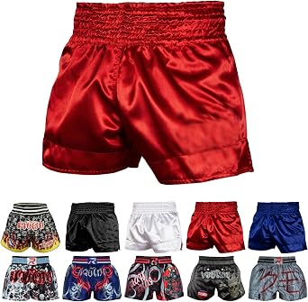 ROAR-INT Muay Thai Shorts MMA Gym Boxing Fighting Trunks Kick Martial Arts Gear