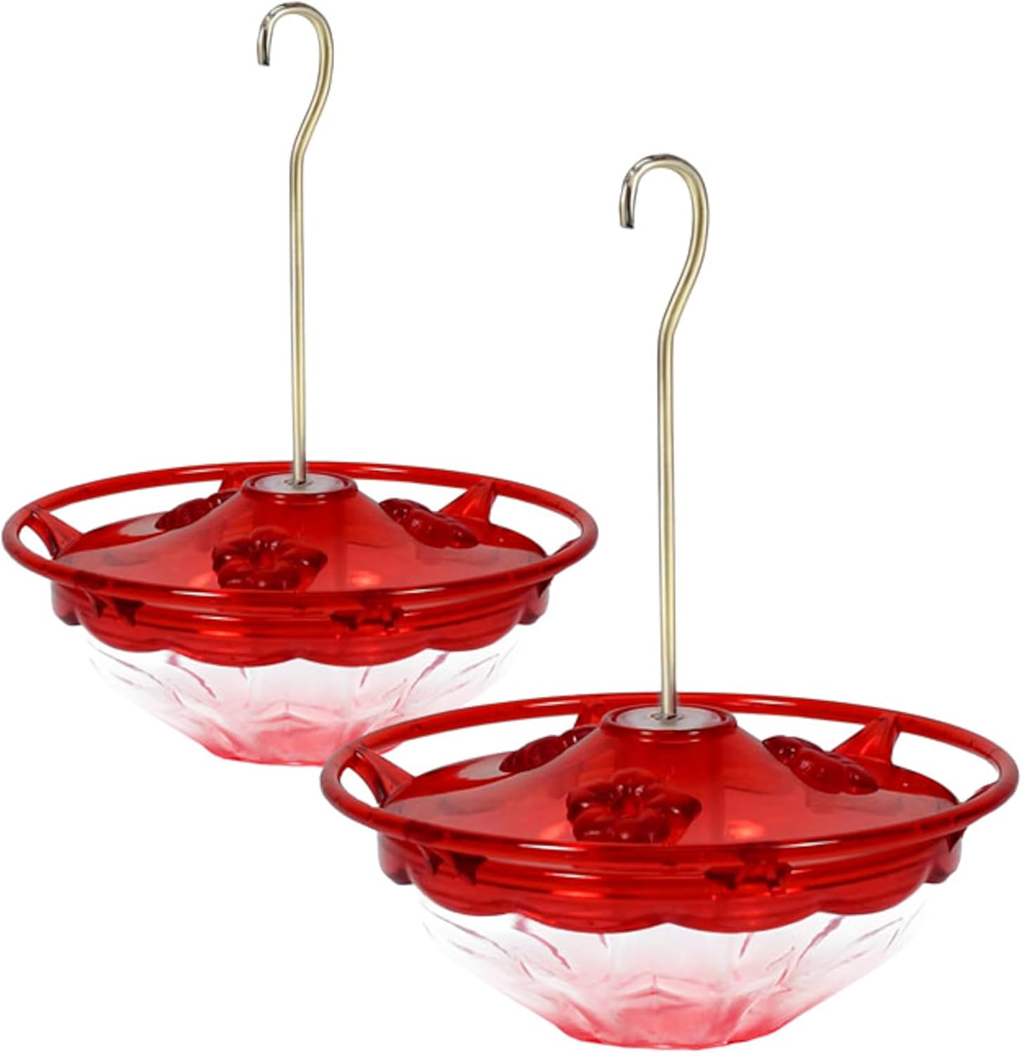 Aspects Mini HummBlossom Hummingbird Feeder, 4 oz, Rose (2-Pack)