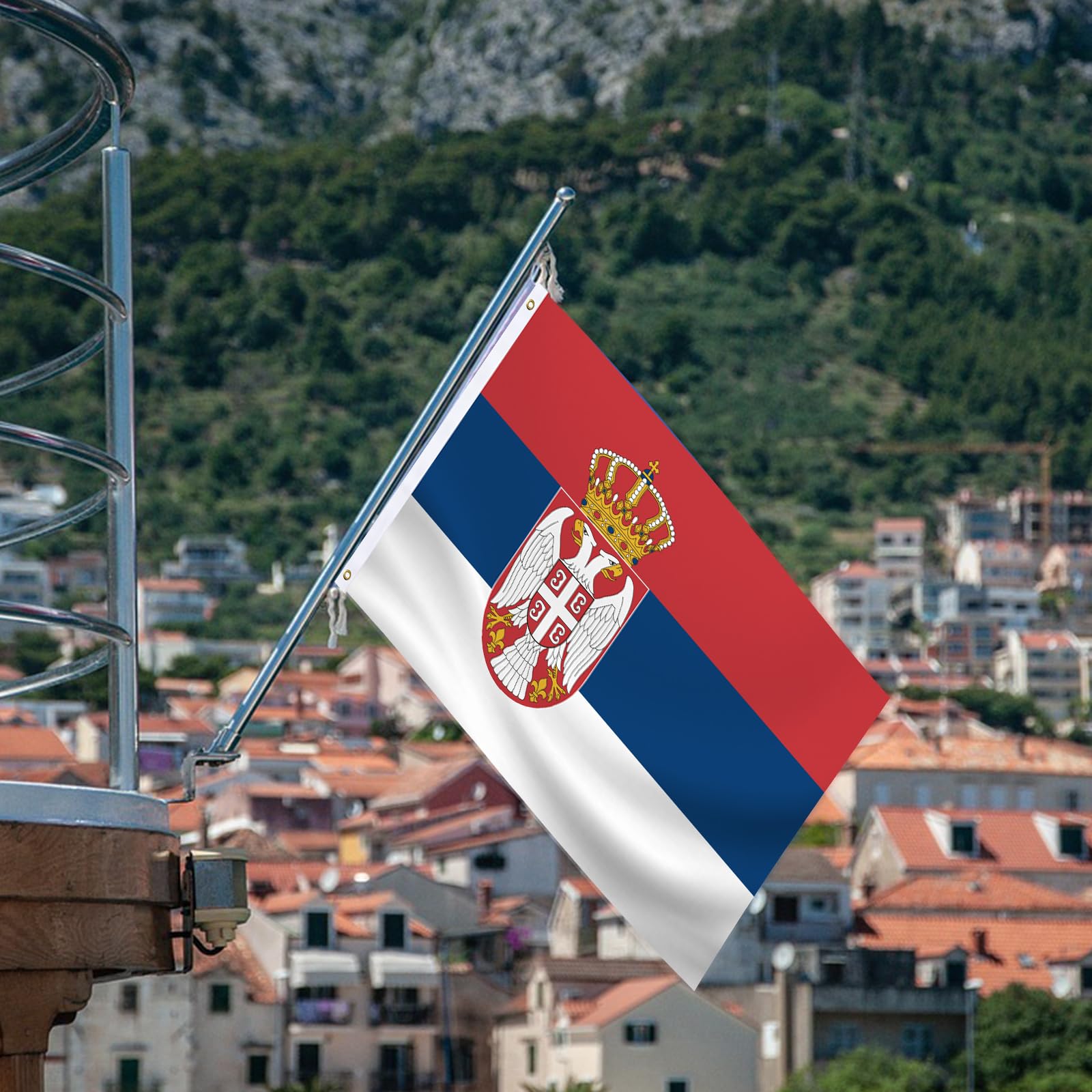Serbia Serbian Flag 3x5FT 3-Pack 150D Printed Polyester By G128
