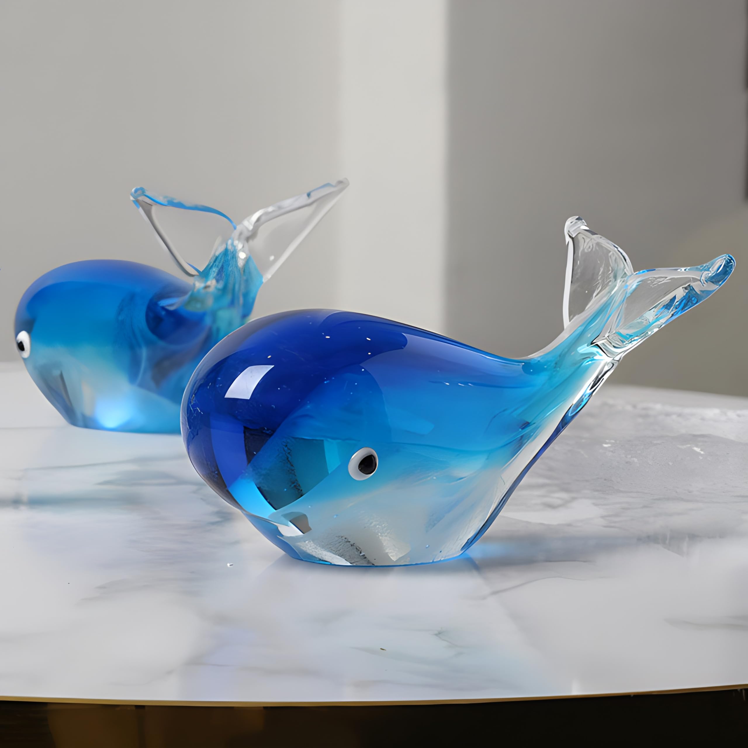 Amazon.co.jp: DUBFKBSH クリスタル クジラ 置物 装飾