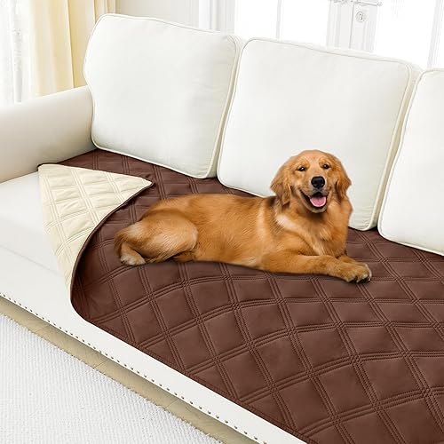 Miniatura 61 de Smiry Manta Impermeable para Cama de Perro 30x70, Manta Suave Reversible para Mascotas, Cubierta Lavable a Prueba de Fugas para Sofá de Gatos y Azul
