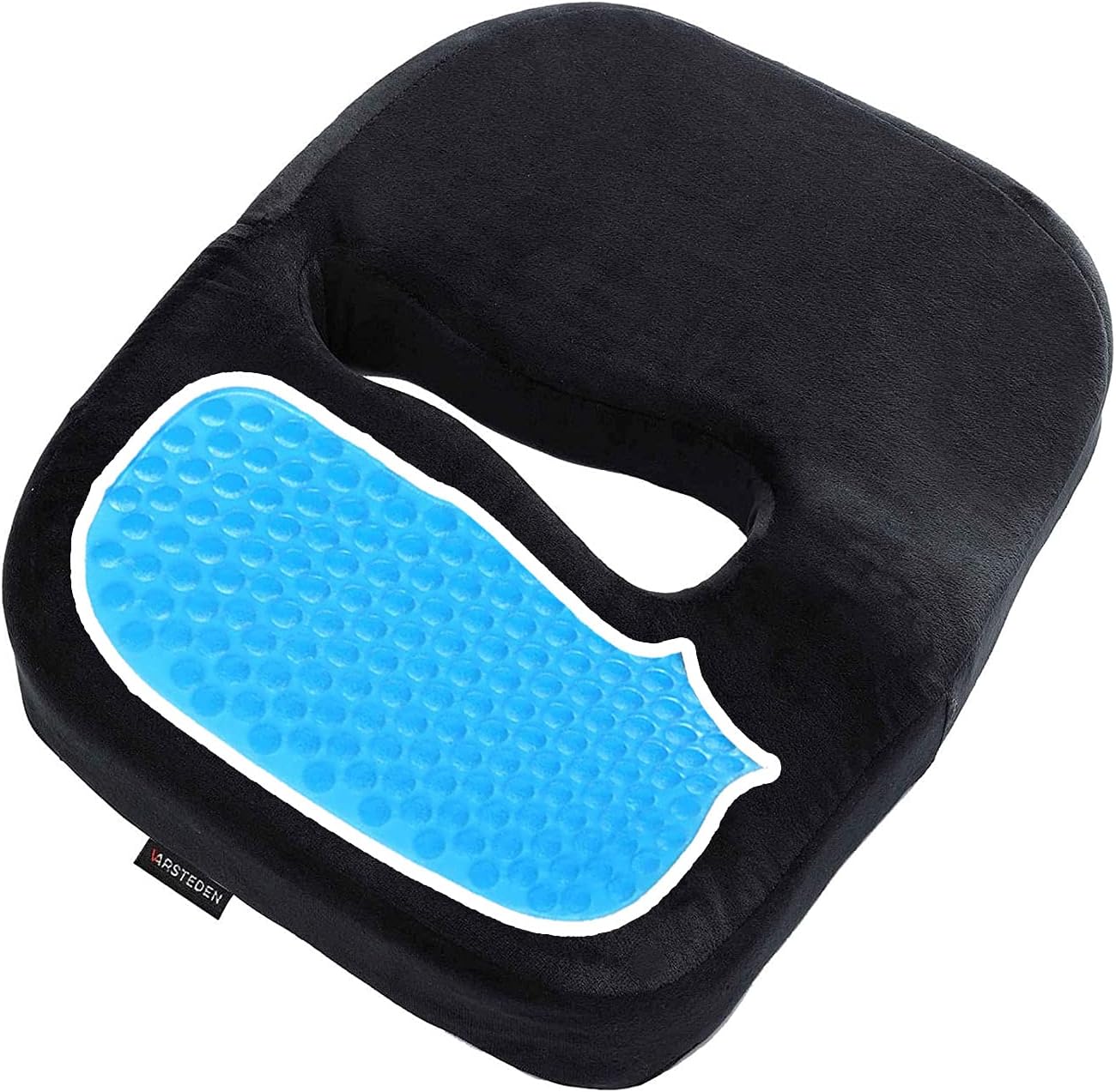 VARSTEDEN Black Memory Foam Seat Cushion for Office Chair - Upgrade Gel Enhanced : Office Products