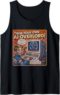 Train Your Own AI Overlord Retro Sci-Fi Humor Tank Top
