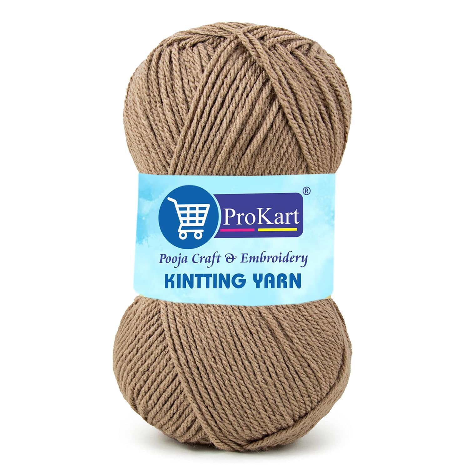 ProKart Premium 4-Ply Woolen Knitting Yarn | 100g Fuchsia Brown Hand Crochet Soft Wool for Sweaters, Scarves, Hats, Baby Clothes & DIY Craft Accessories (1 Ball x 100g)