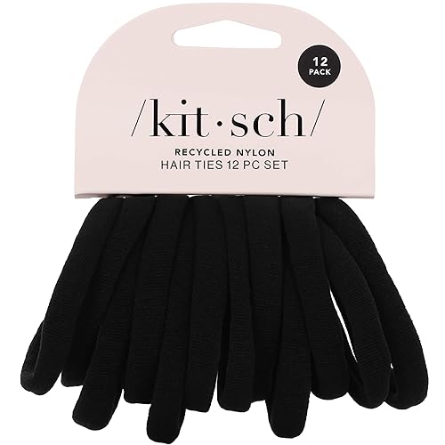 Kitsch Nylon Hair Ties No Damage - Stretchable Hair Bands