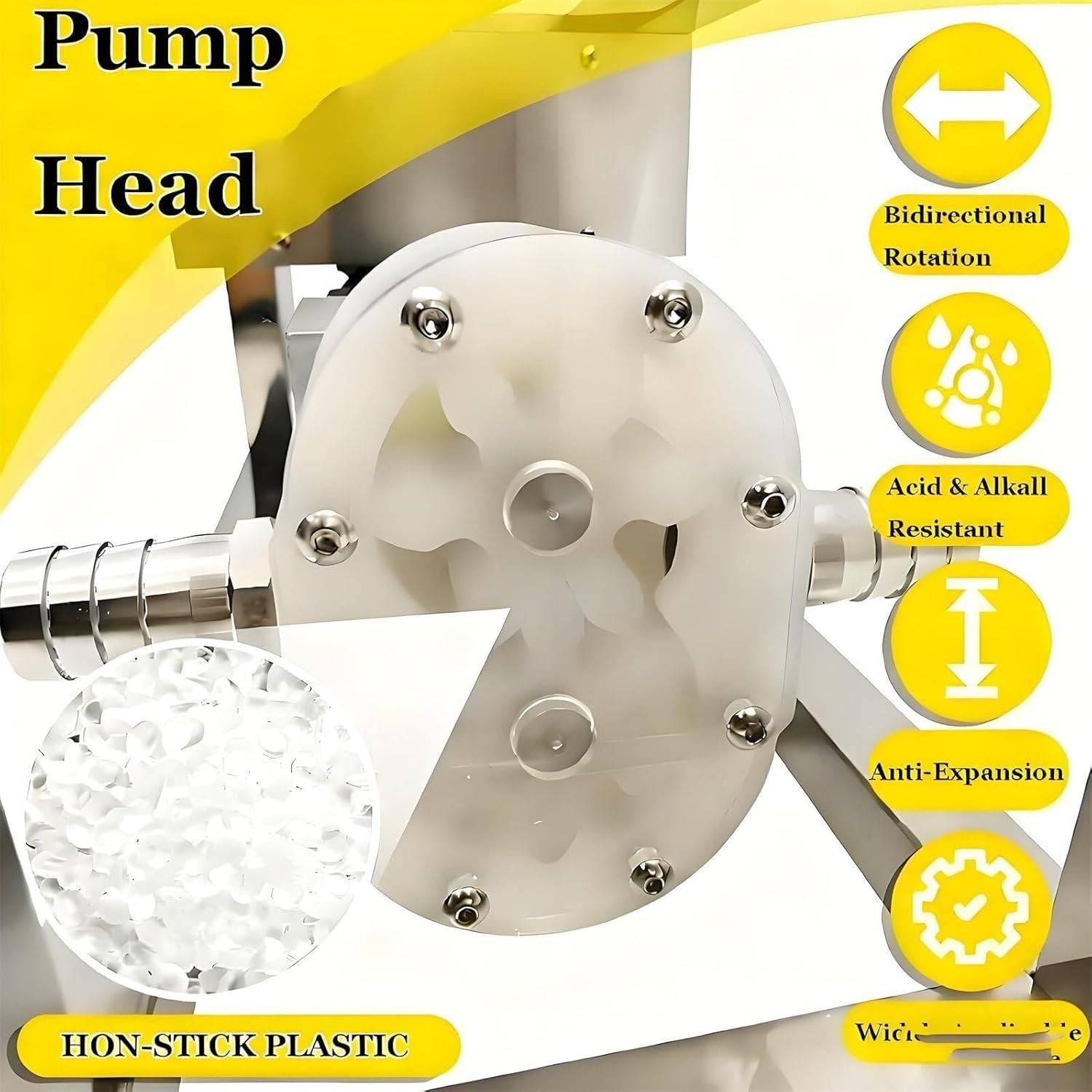 Pompa di trasferimento del miele, 6-10 l/min, pompa elettrica ad ingranaggi per uso alimentare, con velocità regolabile, 90 W, include tubo da 3 m per burro di arachidi, burro di sesamo, sciroppo