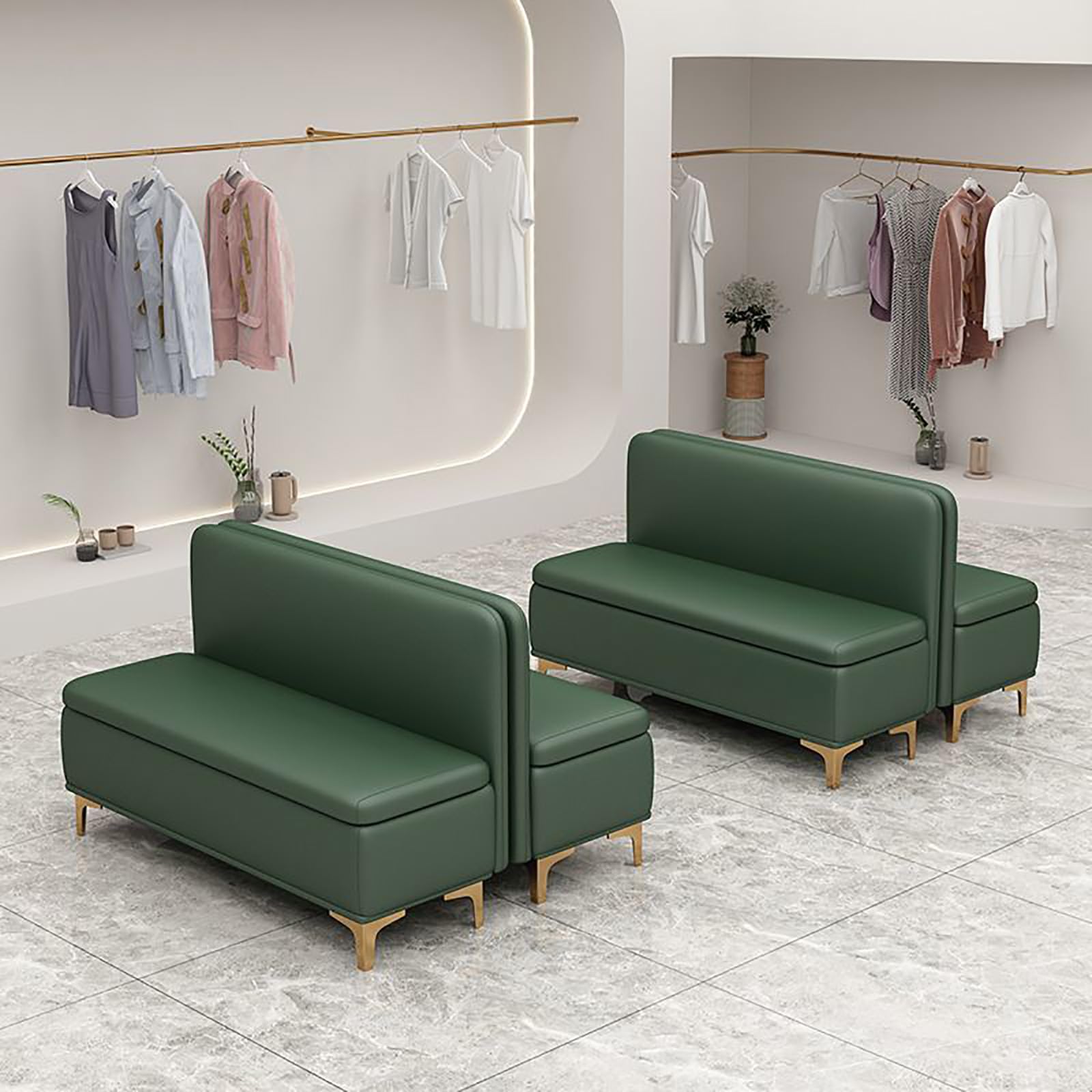 Massivholzbank mit hoher Rückenlehne, gepolstertes Schuhregal, Ottomane für Wohnzimmer, Büro, Flur, Maße: 80 cm, optionale Aufbewahrung