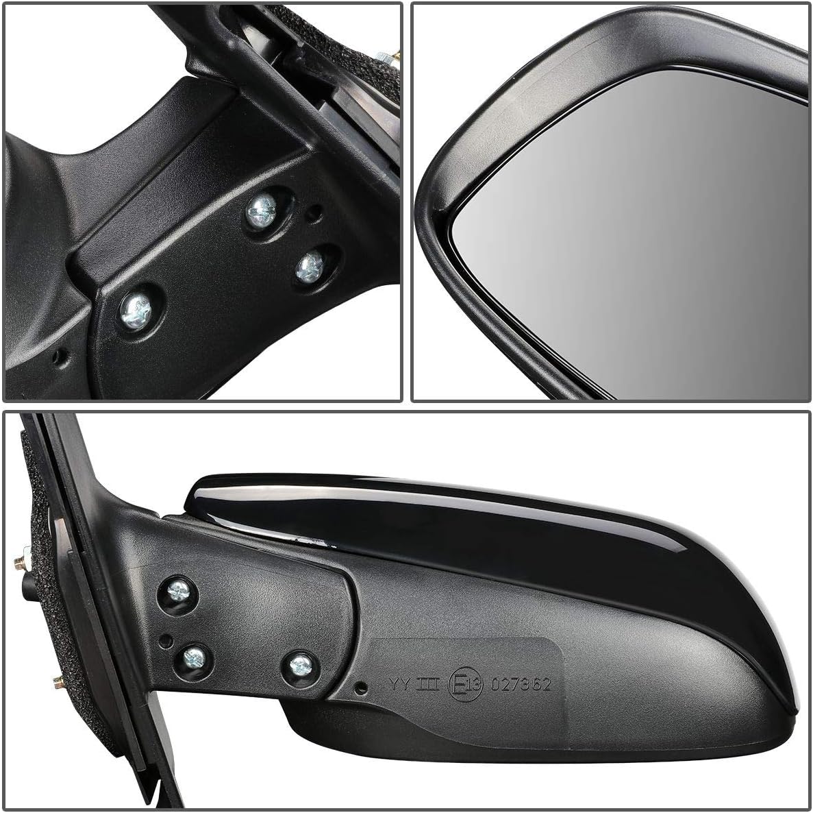 Auto Dynasty TO1320233 OE Style Manual Driver/Left Side View Door Mirror Compatible with Toyota Yaris Hatchback 06-11