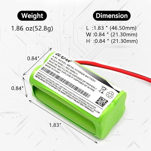Miniatura 3 de Paquete de 4 baterías recargables NiMH AAA de 4.8 V 800 mAh con enchufe SM 2P para Stunt RC Car Robot Juguetes eléctricos y equipo de pasatiempos