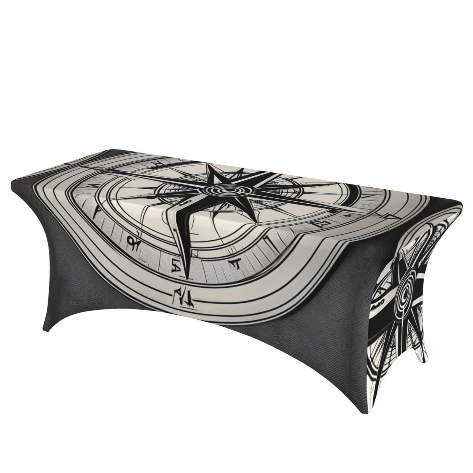 Nappe de table rectangulaire facile à nettoyer anti tache ovale