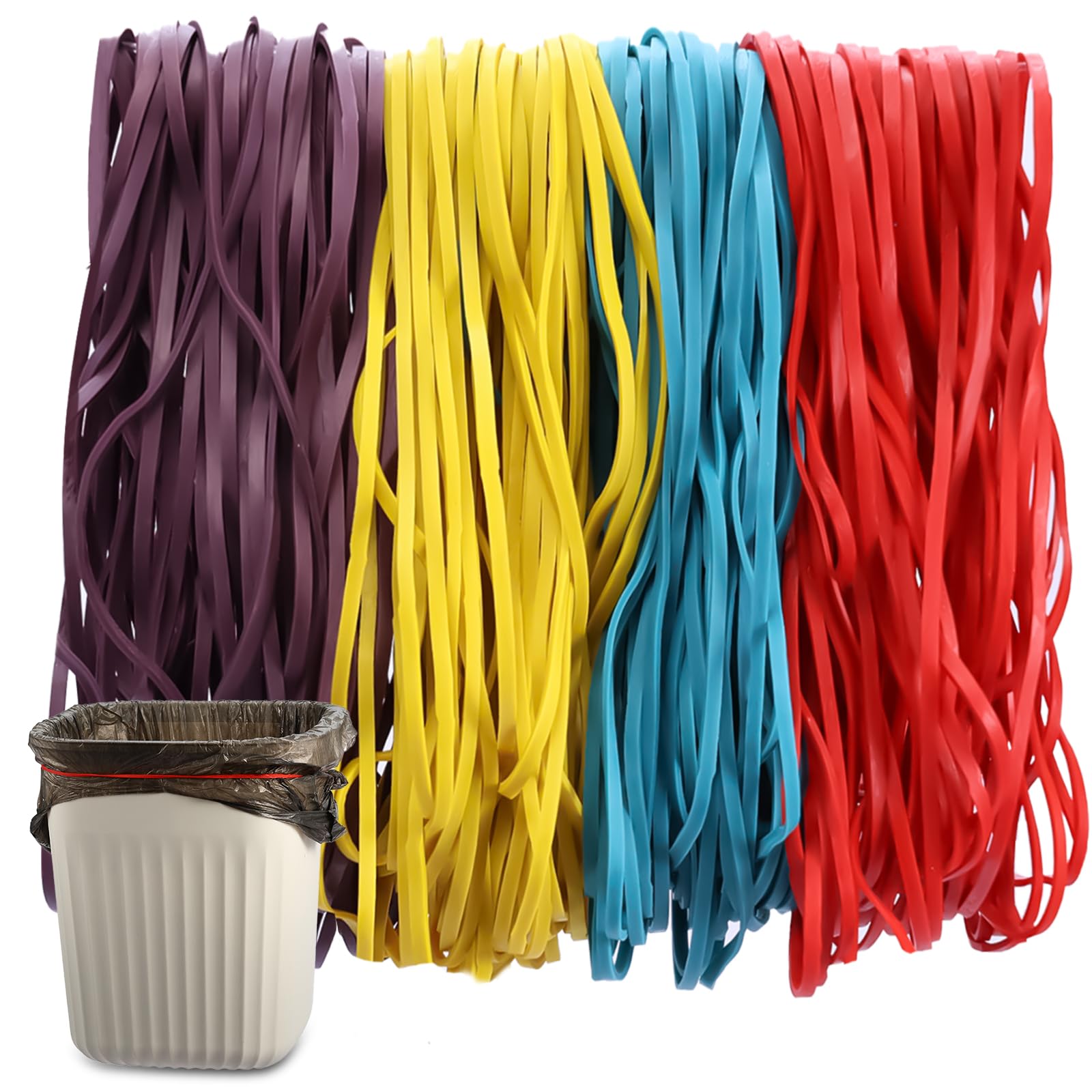 Large Rubber Bands, 160 Pcs 7 Inch Elastic Bands, Elastic Rubber Bands for Home, Kitchen, Office image 7
