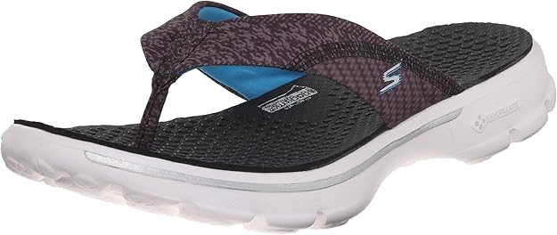 skechers go walk sandals black