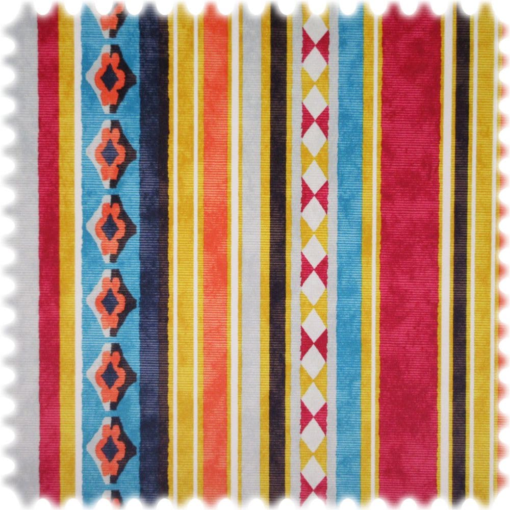 Heiro Samt Velours Möbelstoff Kelim Stripes mit Fleckschutz, Meterware 138 cm Breite