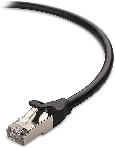 Miniatura 3 de Cable Matters Paquete de 2 cables de extensión Ethernet Cat 6 blindados cortos de 10 Gbps, 1.5 pies (extensor Ethernet blindado, cable de extensión