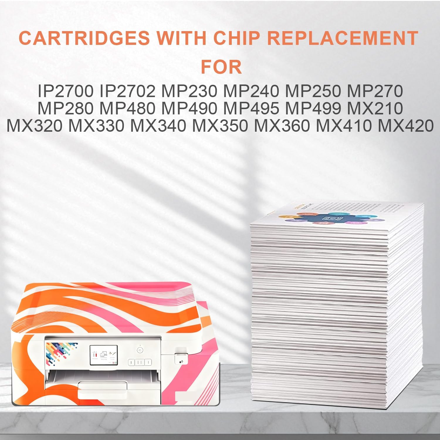 PG-210XL/CL-211XL Ink Cartridges Compatible for Canon 210 211, 210XL 211XL Ink Pack Replacement for MP495 MP280 MP490 MP480 MP270 MP240 MX420 410 350 (1Pack Combo)