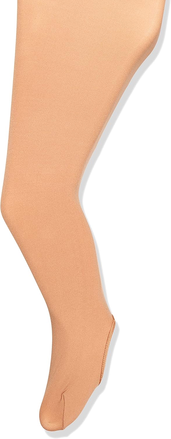 Capezio Girls' Ultra Soft Self Knit Waistband Tight,White, One Size (2-6) : Clothing, Shoes & Jewelry