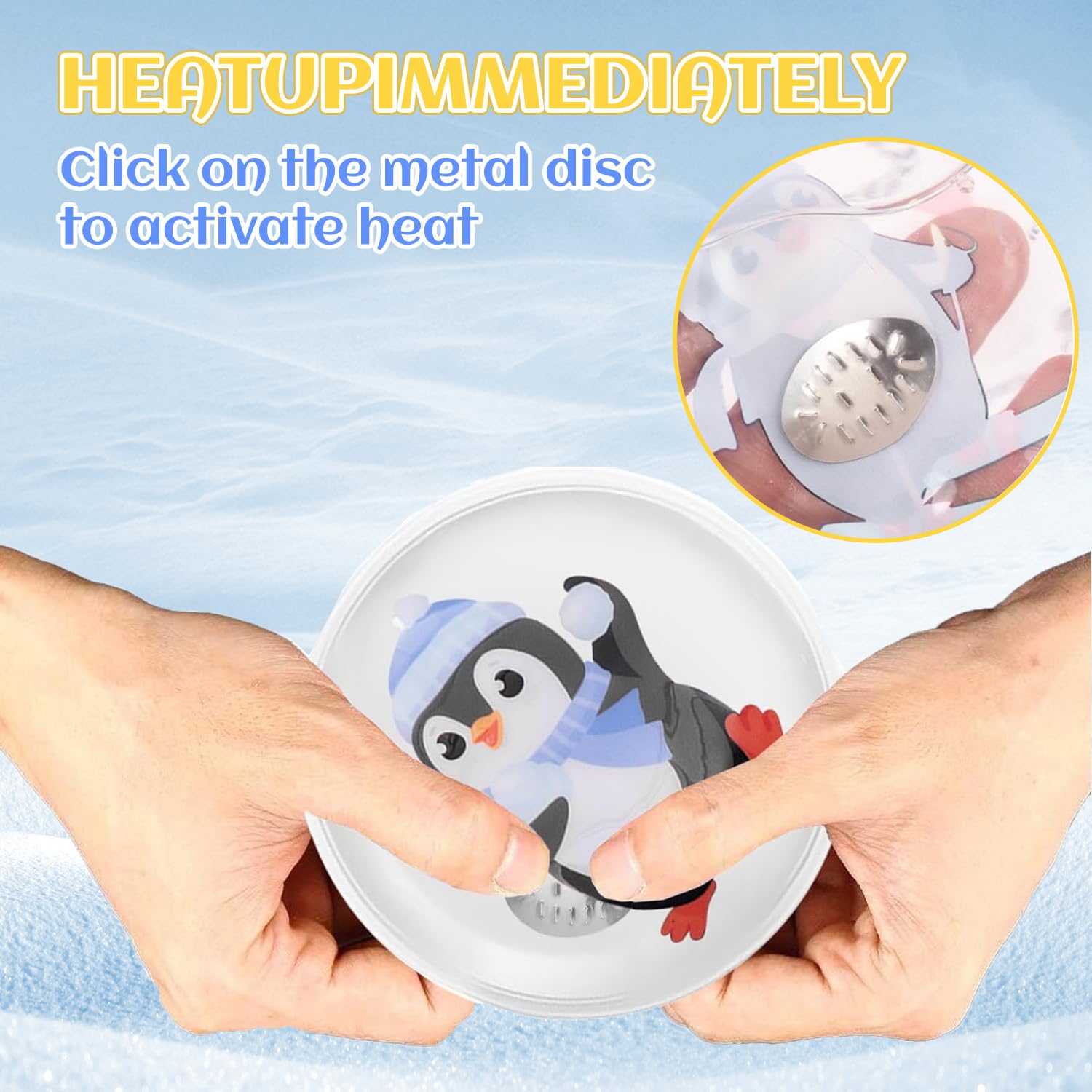 4 Stück Tragbare Handwärmer Pinguin Taschenwärmer