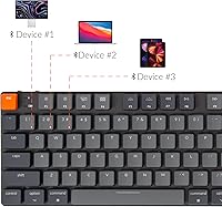 Vista 3 de Keychron K5 SE Teclado mecánico inalámbrico ultradelgado Bluetooth USB con cable diseño de tamaño completo teclado de 104 teclas con interruptor