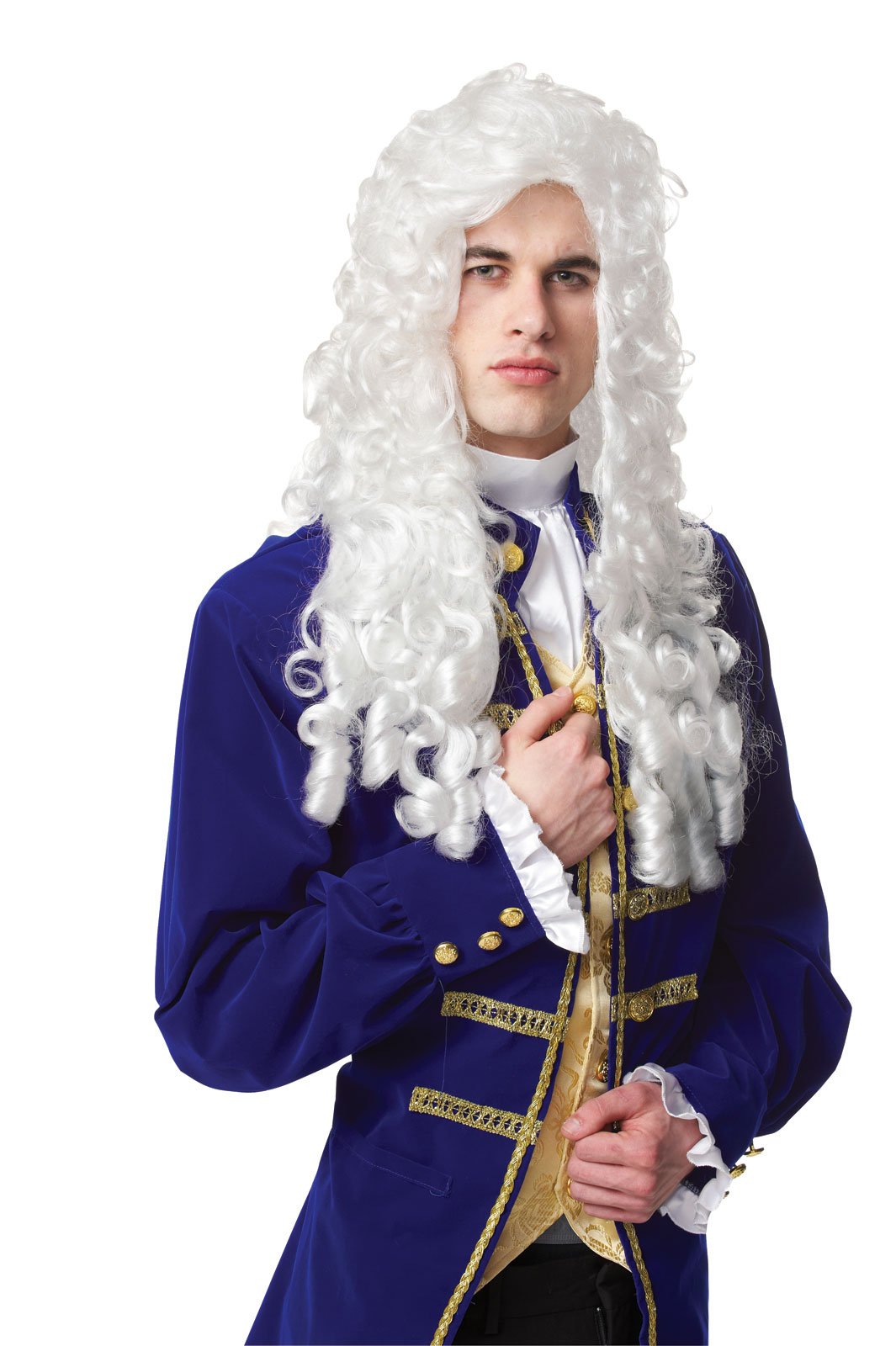 costume cultureMen's Nobleman Wig, White, One size