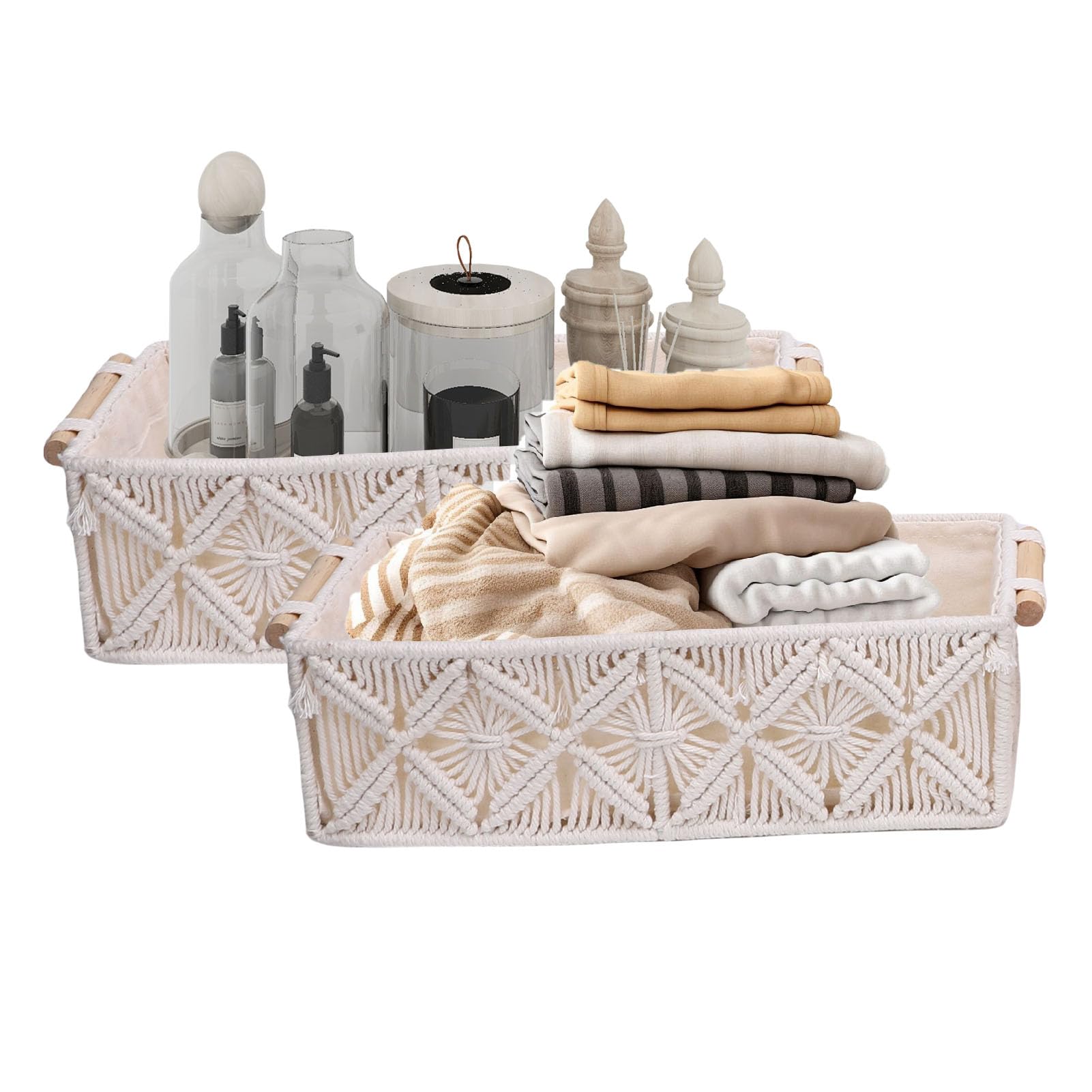 Panier de rangement pour serviettes et magazines de salon