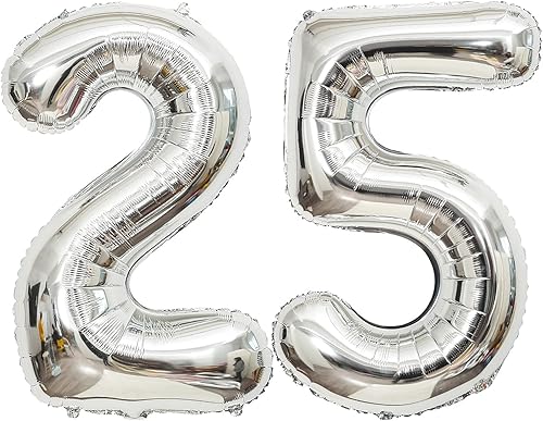 Vista 17 de Globos de 0 números plateados 0 globos de número 40 pulgadas número 0 globos de aluminio Mylar