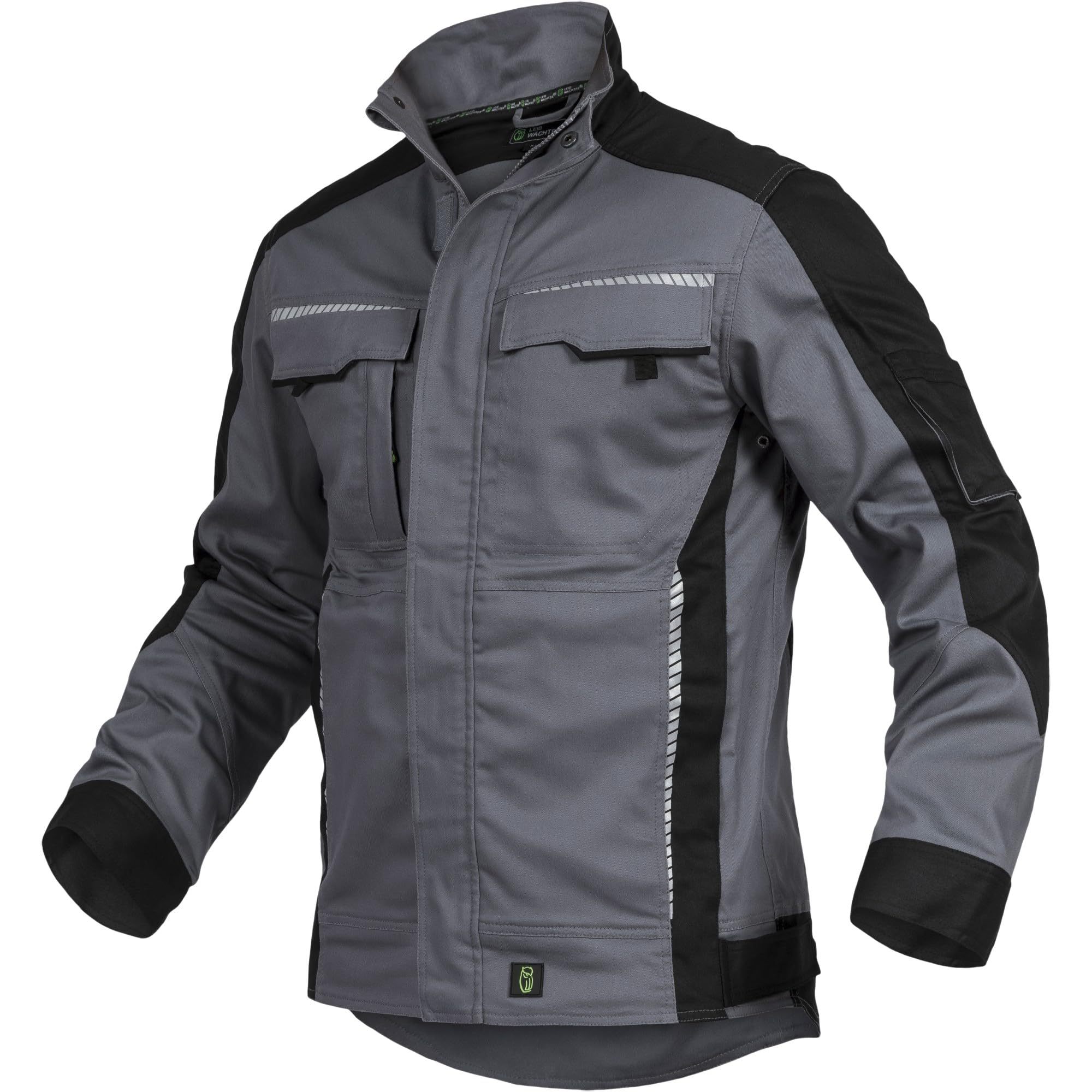 Leibwächter Flex-Line Herren Arbeitsjacke Bundjacke, atmungsaktive Allwetterjacke mit Stretchanteil für Herbst und Winter, robuste Arbeitsjacke Männer mit Reflexstreifen