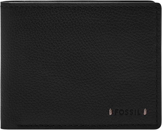 Fossil Carson Leather Bifold Wallet for Men with Flip ID