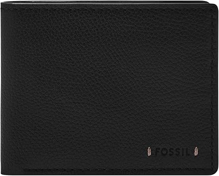 Fossil Carson Leather Bifold Wallet for Men with Flip ID