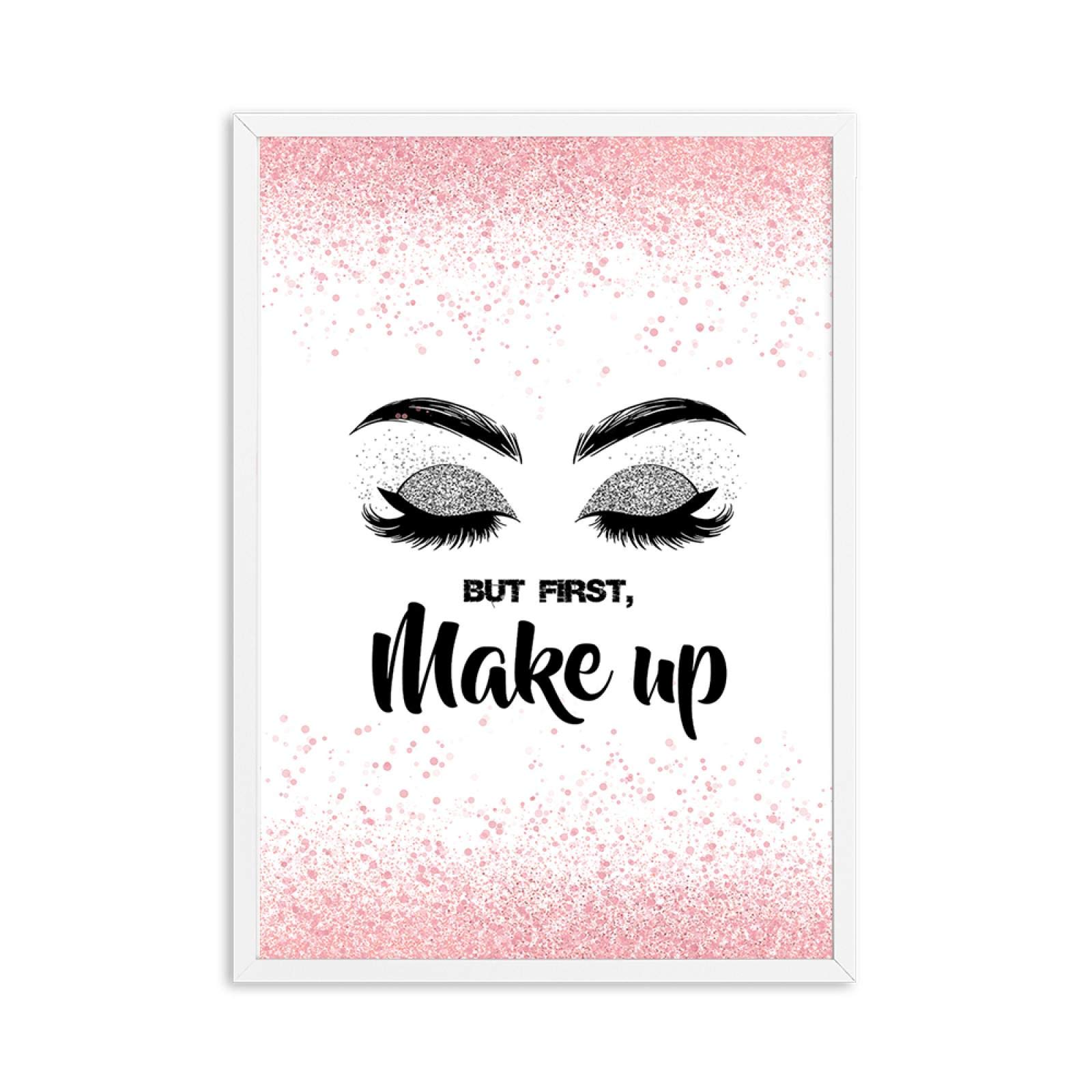 Schne Ngel Make-up Poster Wimpern machen alles besser Zitat Leinwand  Malerei Wimpern Wandkunst Bild Salon Zimmer Dekor 40x60cm (16x24in) x3pcs  Ungerahmt: Amazon.de: Kosmetik