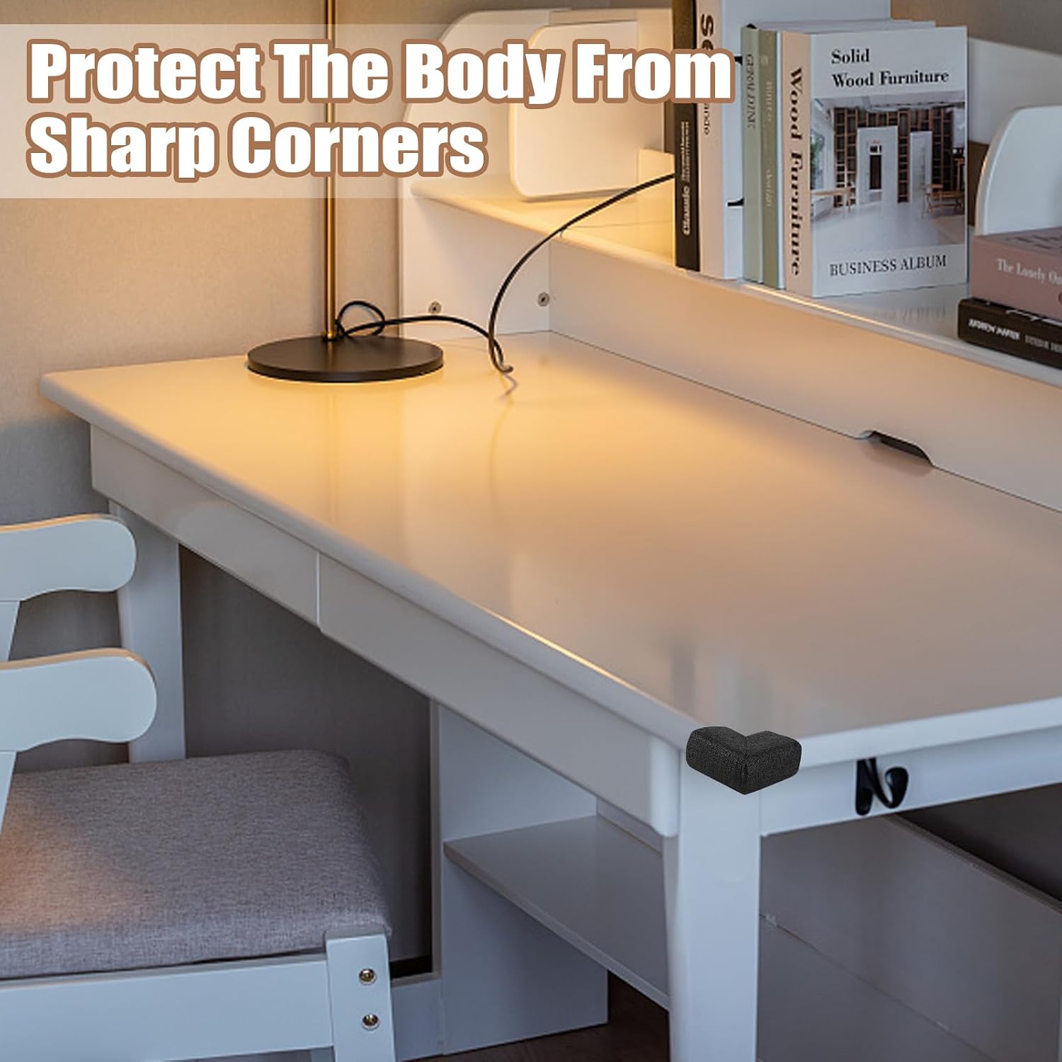 32Pcs Photo Mirror TV Frame Edge Protection Corners for Shipping Moving Corner Protector Foam Corner Protectors Edge Protector Foam Shipping Corner-s Foams Furniture Bumper(Black)