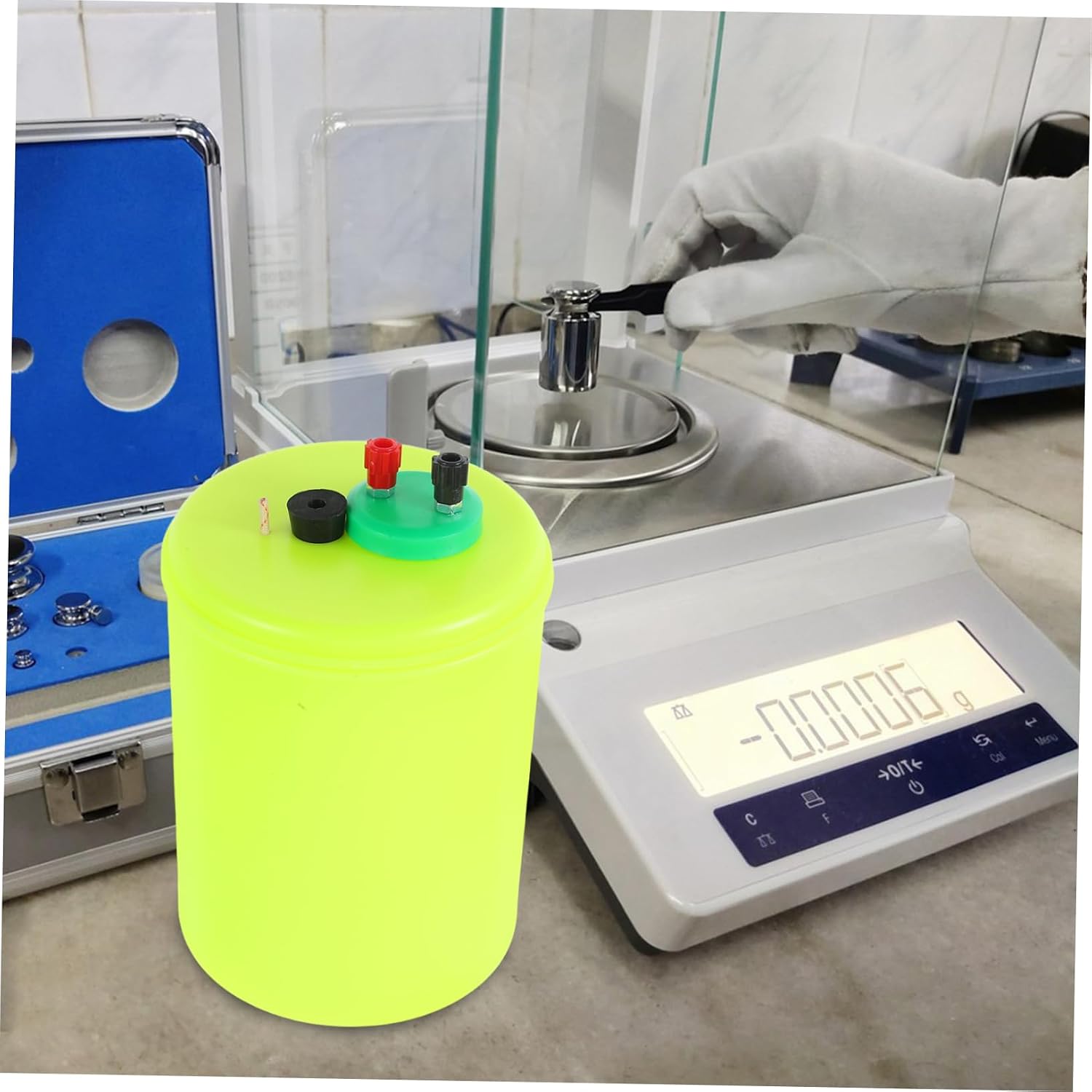 Veemoon Physics Experiment Calorimeter Kit for Precise Heat Capacity Measurement School Labs Light Green Thermal Physics Equipment for Accurate