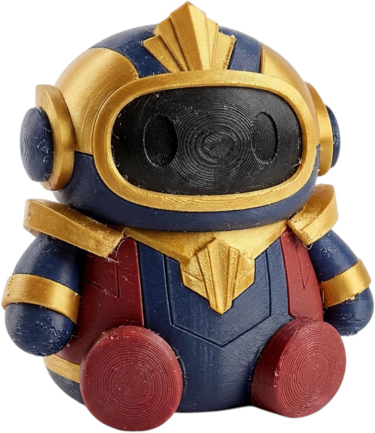Art Deco Robot Collectible Figurine - Unique Desk Decor for Adults – 3D Printed in Canada