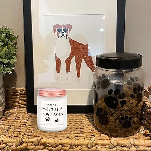 Miniatura 6 de Velas divertidas para perros, velas de soja perfumadas de lavanda de 5.5 onzas para los amantes de los perros, nuevo regalo para padres de mascotas