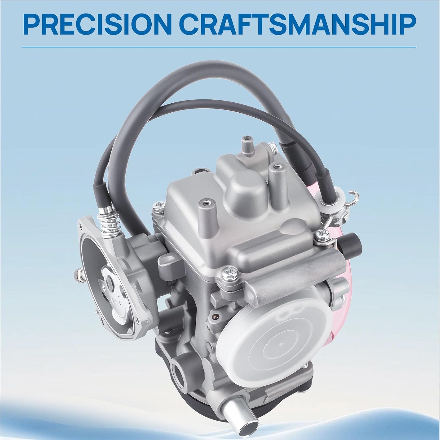 YFM-400 Carburetor Fit for Yamaha Big Bear 2000-2006 YFM400 Kodiak 400 Wolverine 450 2007-2010 Grizzly 350 450 ATV 2007-2014 Replace for 5GH 5FU 14101-00-00 5TE 5FU E4101-00-00 With Air Fuel Filter