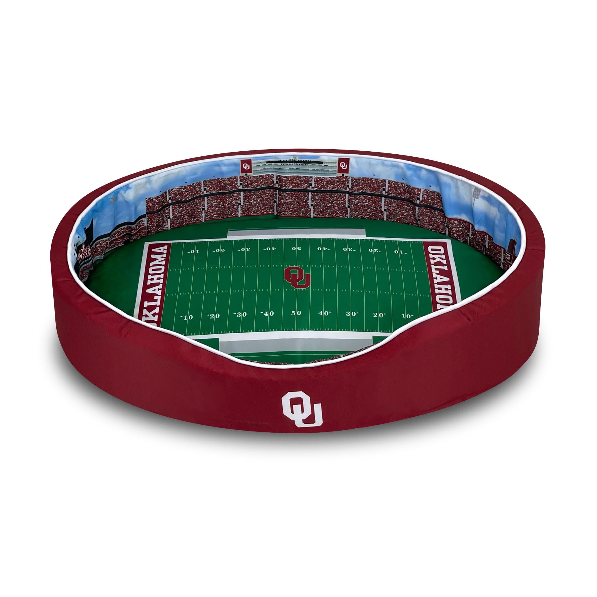 StadiumSpot Oval Dog Bed Oklahoma Medium