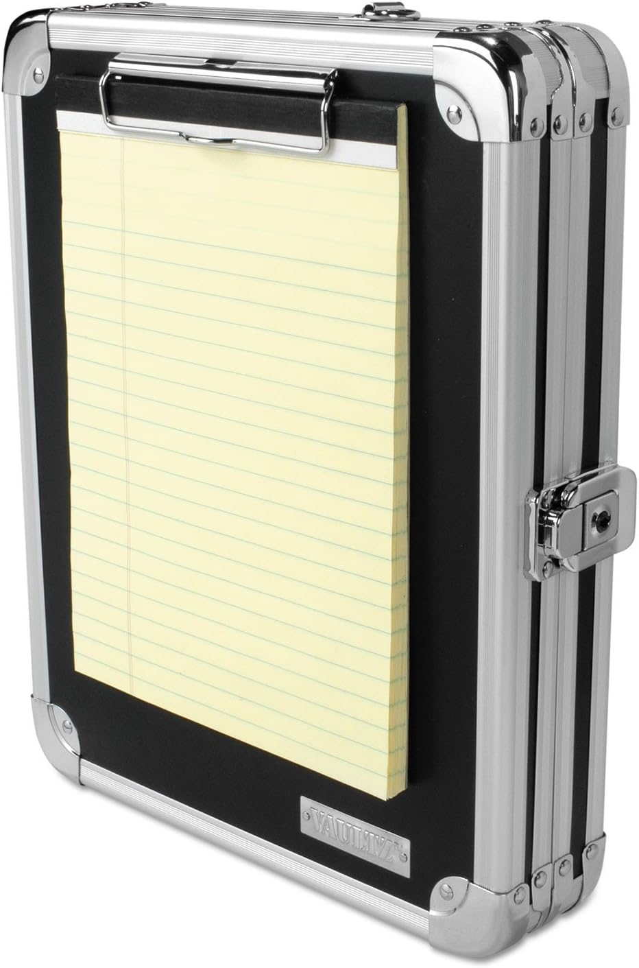 Wholesale CASE of 10 - Ideastream Locking Storage Clipboard-Locking Storage Clipboard, 8-1/2x11, Black/Chrome