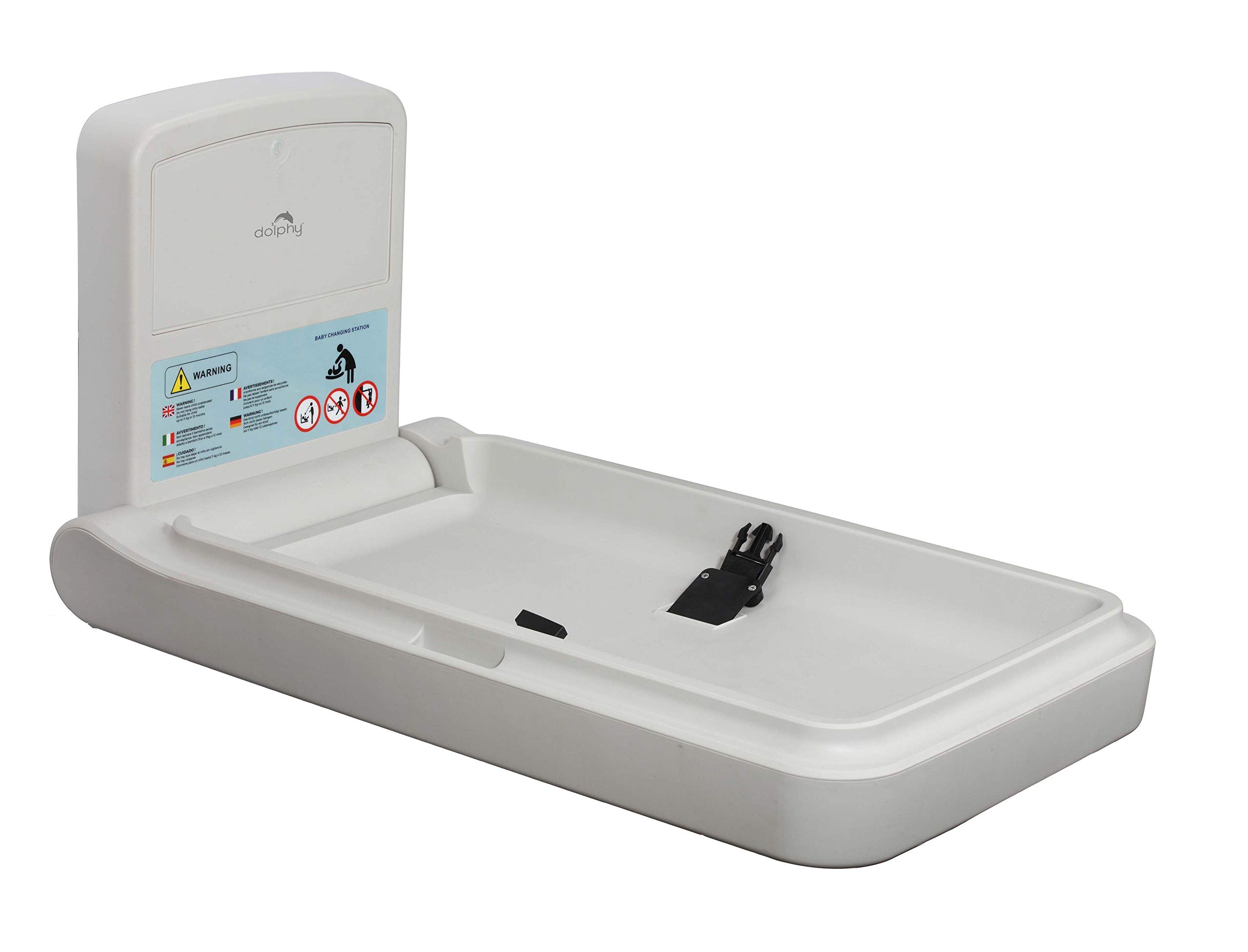 Dolphy Wall-Mounted Folding Horizontal Toilet Bathroom Baby Changing Station-picture-14