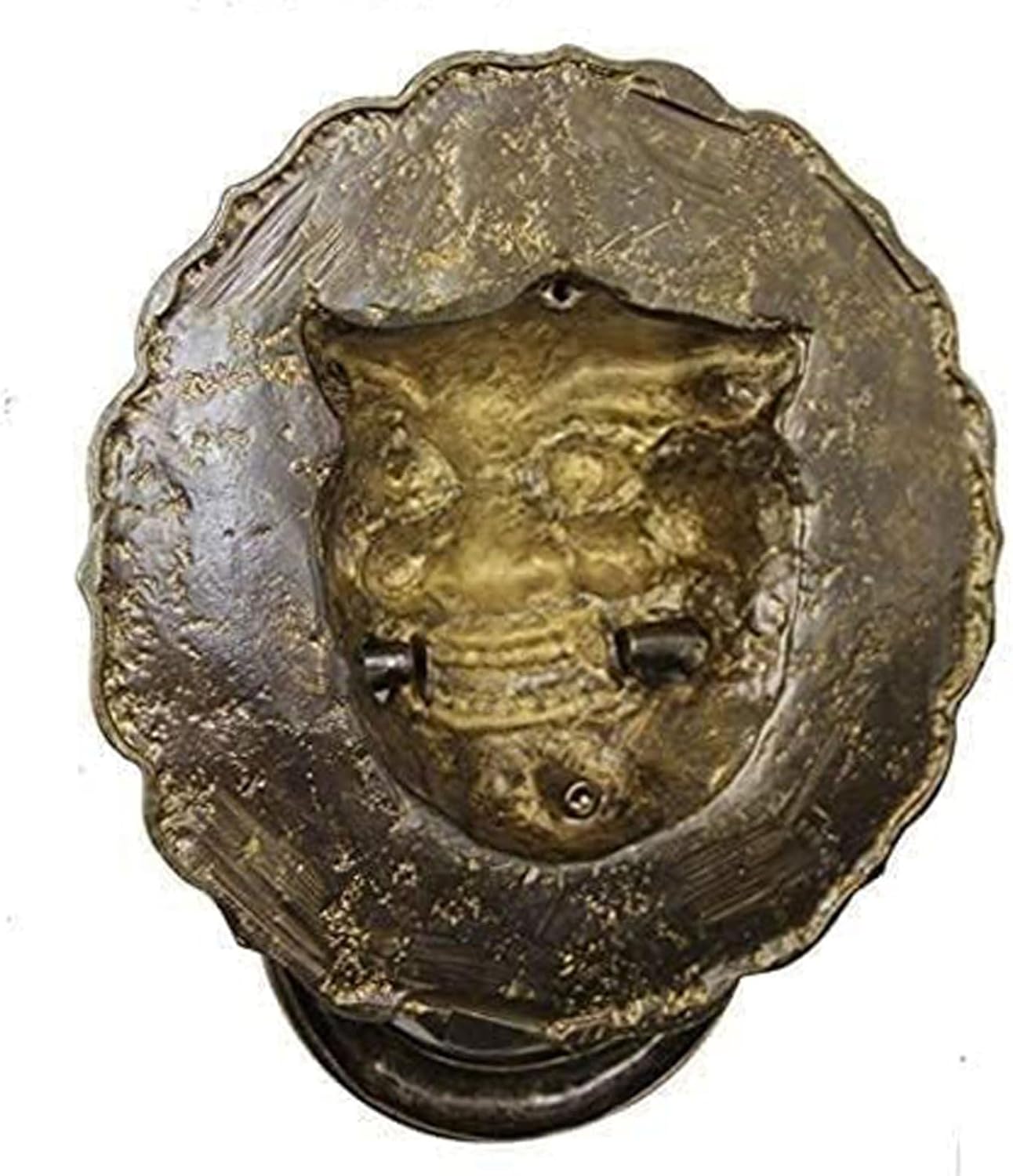 Chinese-Style Pure Copper Animal Head Door Knocker Classical Door Handle Knocker Wooden Door Pull Ring Round Door Handle for Door,Closet Door