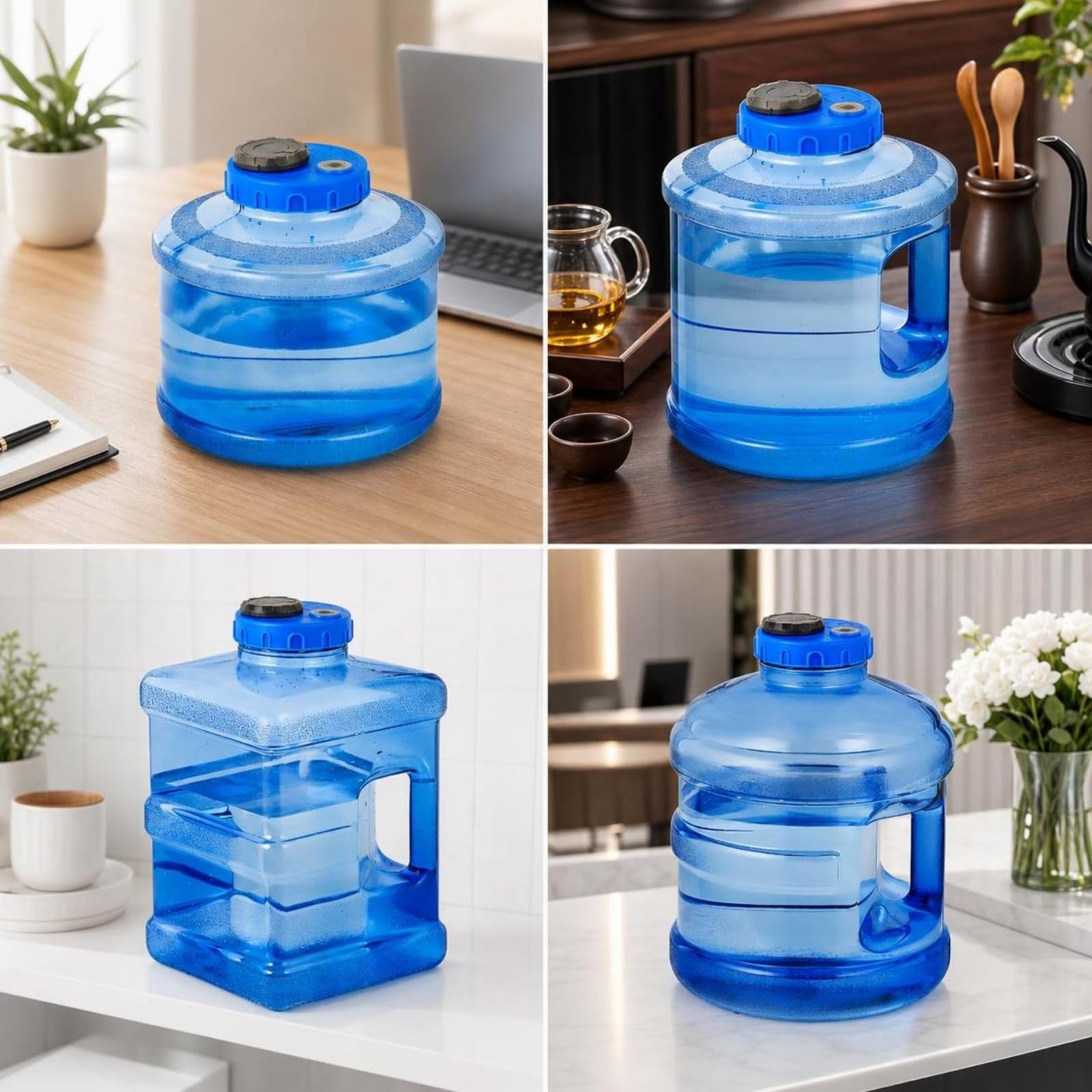 Tanica con Maniglia Ermetico | Trasparente, Tanica con Coperchio a Vite, Portatile, per, del tè, 5L, Stile A