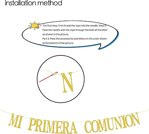 Miniatura 2 de Banner Mi Primera Comunión Banner de Primera Comunión Mi Bautizo Baby Shower decoración de fiesta de bautizo de boda bautizo