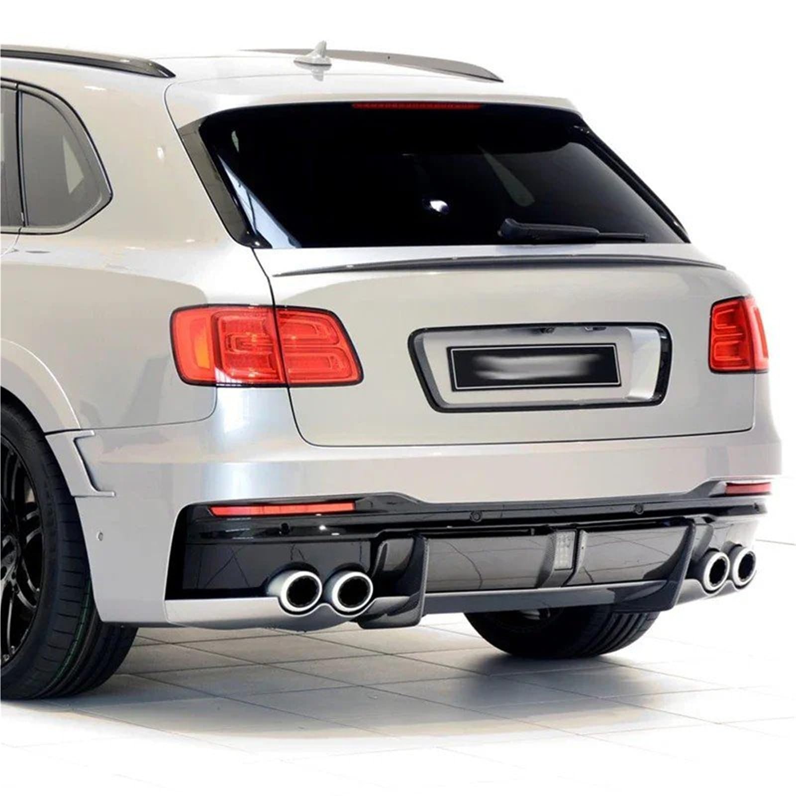 Dla Bentley Dla Bentayga 2016-2019 Lotka Tylny Spoiler Bagażnika Skrzydło Na Klapie Modyfikacja Samochodu Spojler Tylny Trunk Wing(Glossy Black)