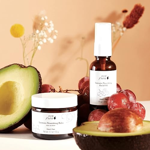 Miniatura 5 de 100% PURE Aceite facial intensivo nutritivo hidratante facial y corporal hidratante natural iluminador para el cuidado de la piel seca para mujeres